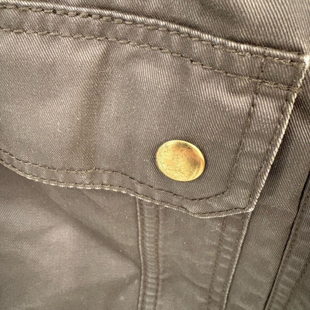 J. Crew Downtown Olive Green Utility Waxed Field Jacket Size XS - Picture 10 of 16